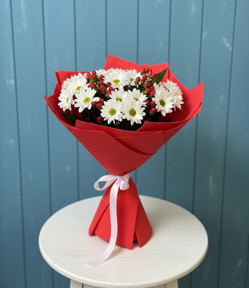 Букет цветов из: Хризантемы в Александроневской