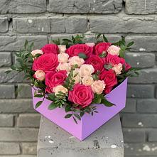 Цветочная композиция из Розы в коробке в Александроневской
