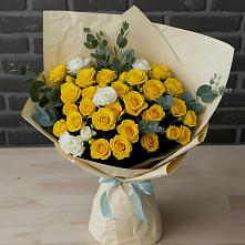 Букет цветов из:  Розы #REPLACE_PRED# Александроневской