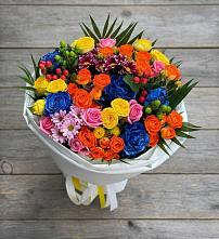 Букет цветов из:  Розы и Хризантемы #REPLACE_PRED# Александроневской