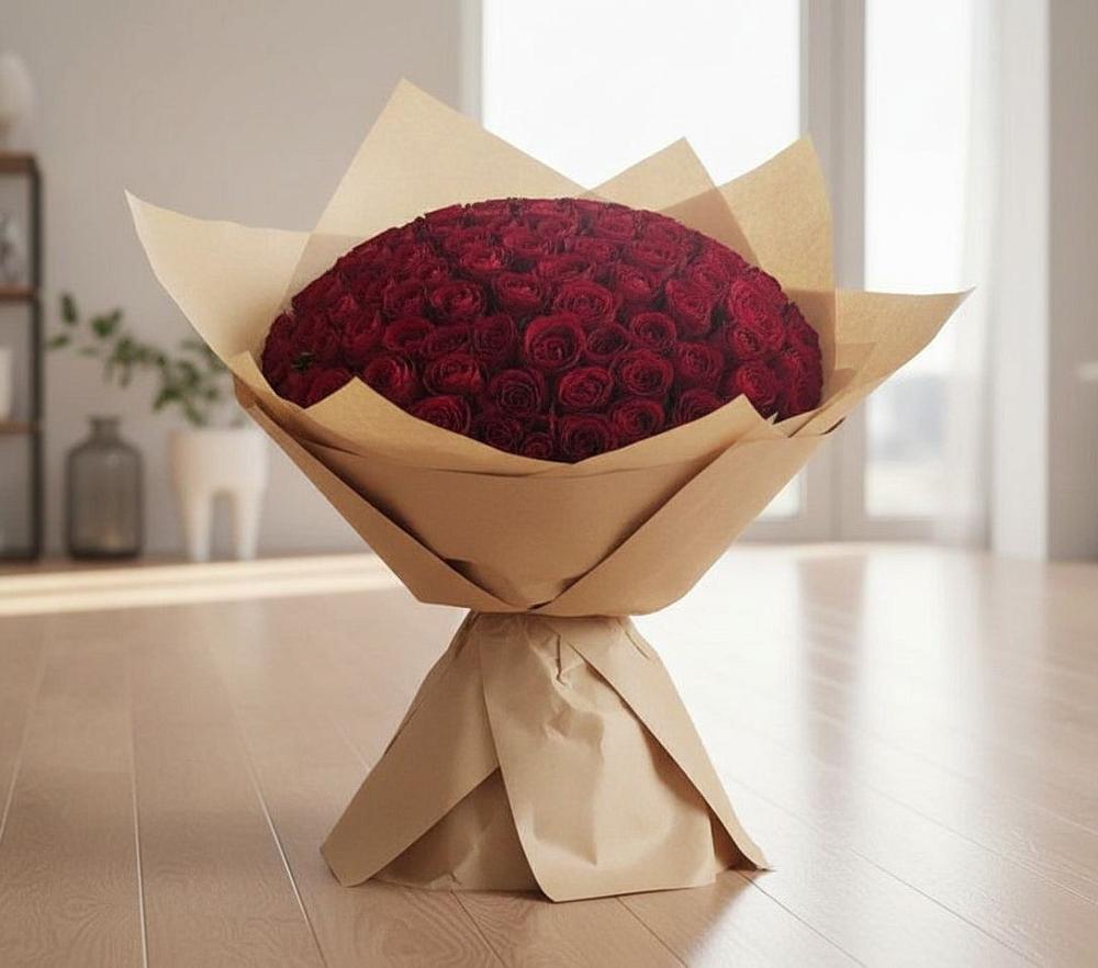 Букет 101 Красная роза в Александроневской