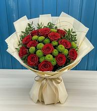 Букет цветов из:  Розы и Хризантемы в Александроневской