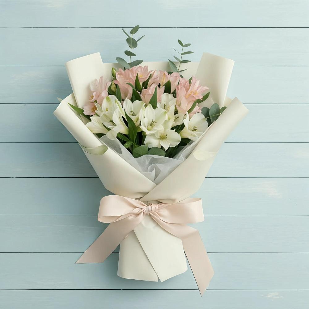 Букет цветов из: Альстромерии в Александроневской