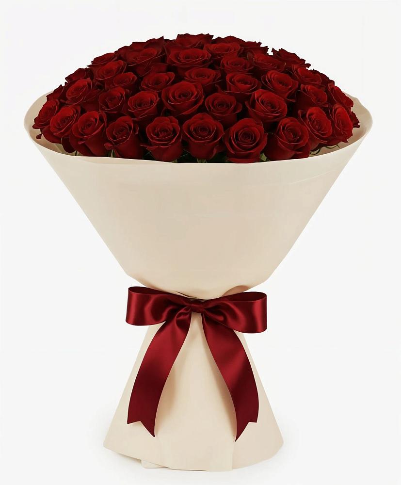 Букет 101 Бордовая роза Блэк Бакарра в Александроневской