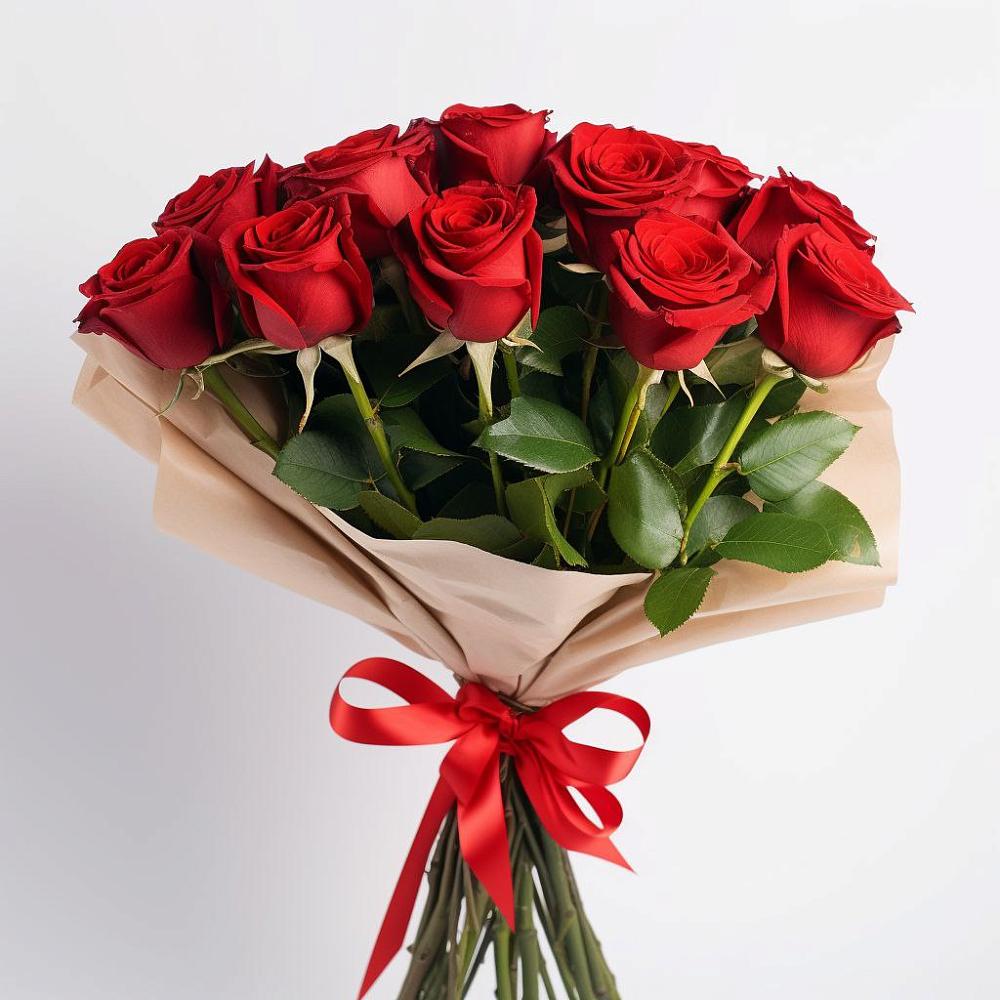 Букет 11 Красных роз Эдлесс Лав в Александроневской